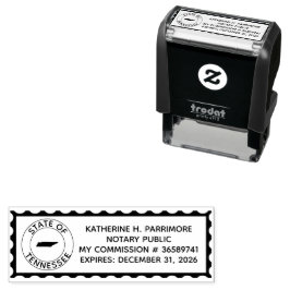 Tennessee Notary Public Self Inking Rubber Frimärk Självfärgande Stämpel