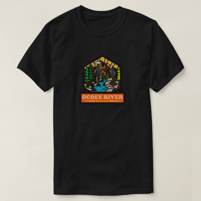 Tennessee Ocoee River T Shirt (Design framsida)