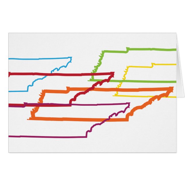 tennessee-pride oskärpa hälsningskort (Framsidan Horizontal)