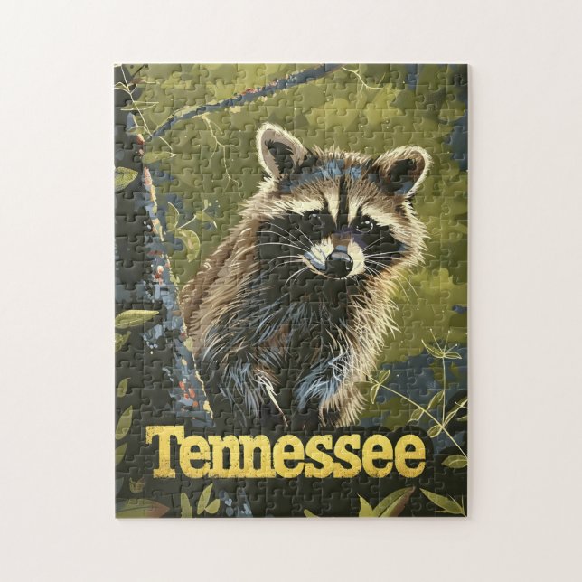 Tennessee Raccoon Pussel (Vertikal)