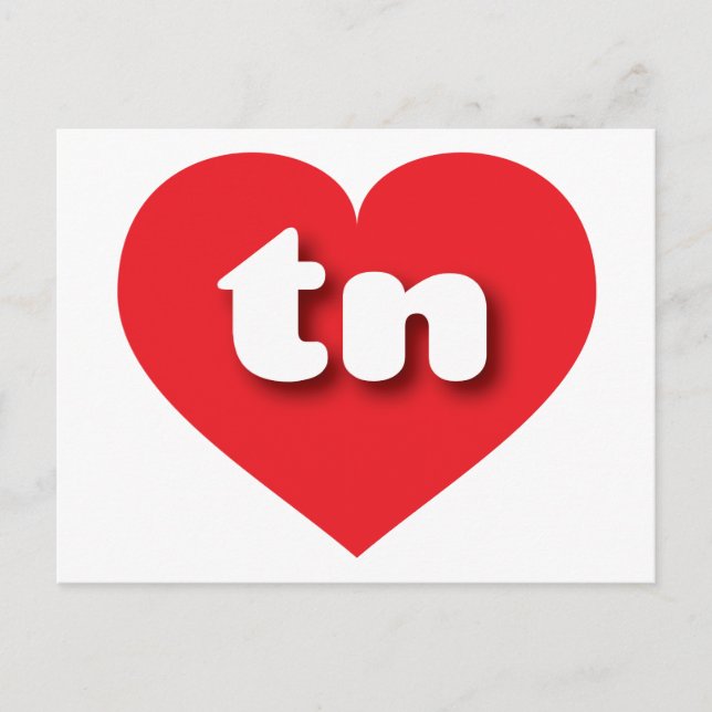 Tennessee Red Hjärt - I kärlek tn Vykort (Framsida)