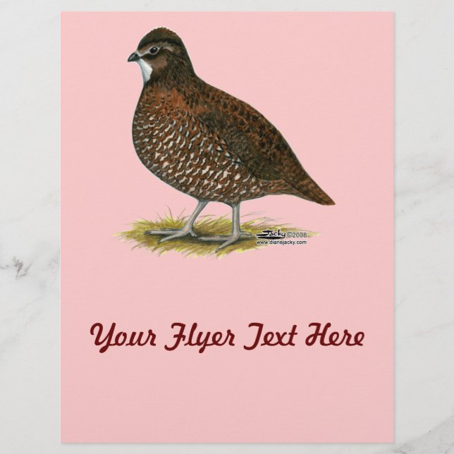 Tennessee Red Quail Reklamblad (Framsidan)