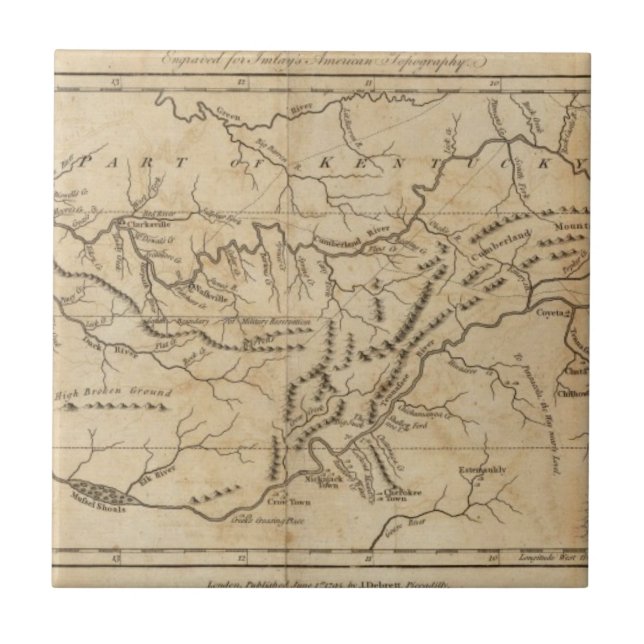 Tennessee regering kakelplatta (Framsidan)