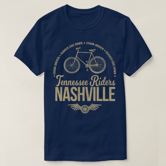 Tennessee Riders Nashville Bicycle T Shirt (Design framsida)