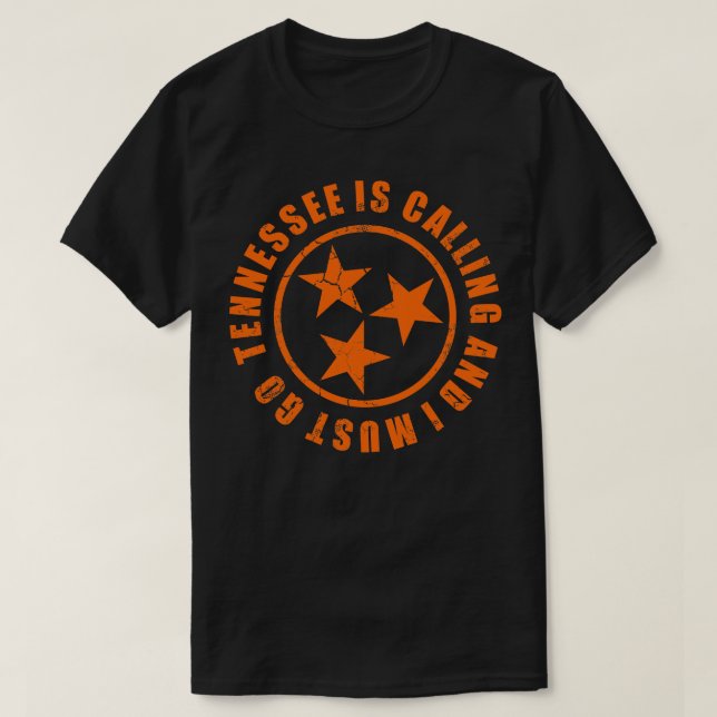 Tennessee ringer och jag måste gå t shirt (Design framsida)