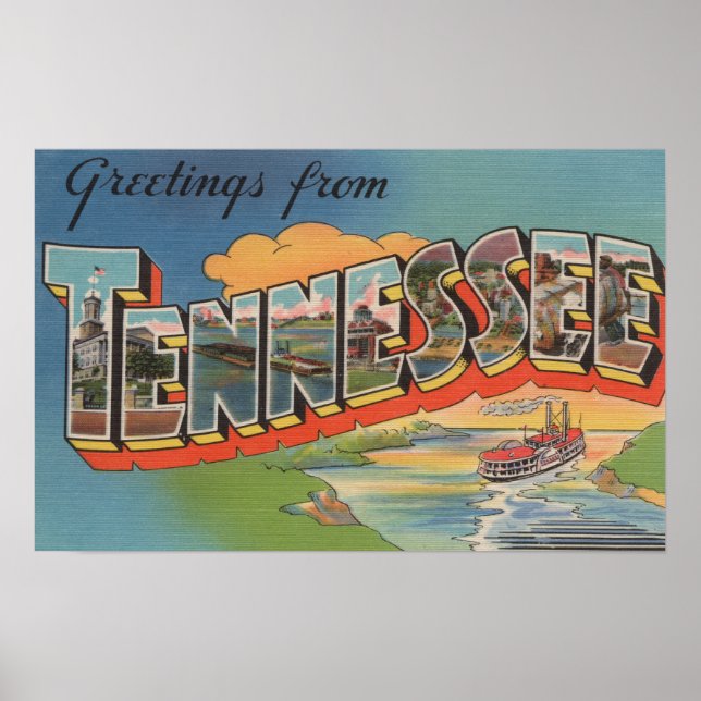 Tennessee (Riverboat Scene) Poster (Framsidan)