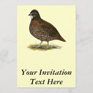 Tennessee röda Quail Inbjudningar