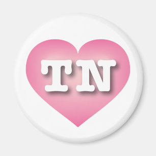Tennessee Rosa Fade Heart - I kärlek TN Magnet