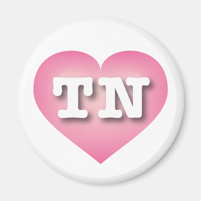 Tennessee Rosa Fade Heart - I kärlek TN Magnet (Framsidan)