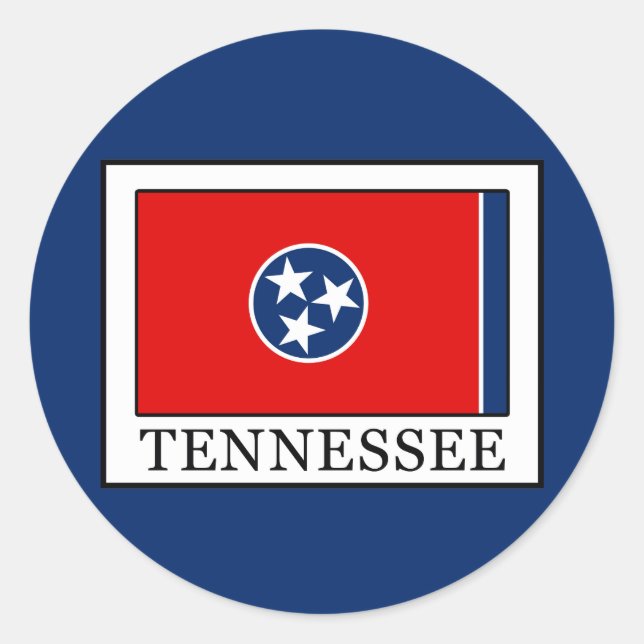 Tennessee Runt Klistermärke (Framsida)