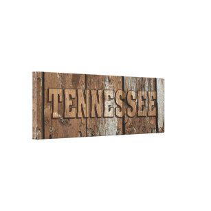 Tennessee rustik träväggsduk canvastryck