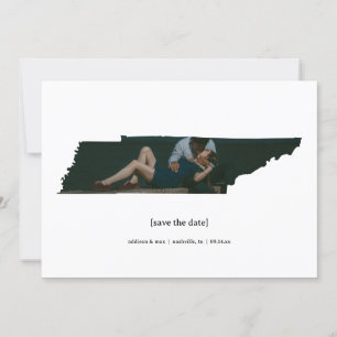 Tennessee Save Date Photo Card Spara Datumet