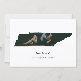 Tennessee Save Date Photo Card Spara Datumet