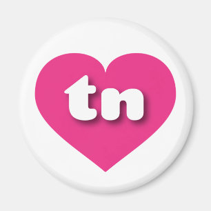Tennessee shock rosa hjärta - I kärlek t Magnet