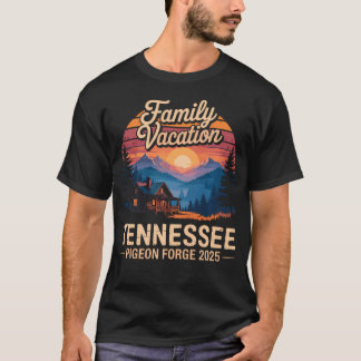 Tennessee Smoky Mountains Familjesemester 2025 T Shirt