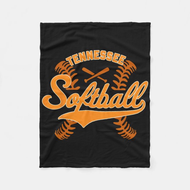 Tennessee Softboll Fleecefilt (Framsidan)