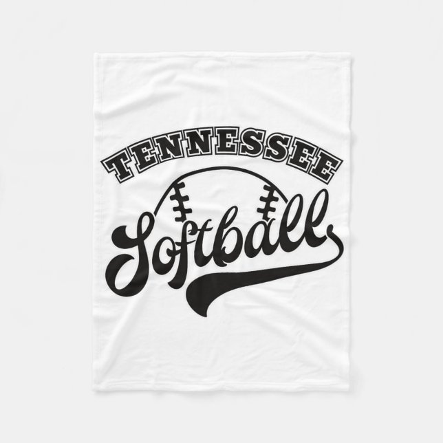 Tennessee Softboll - Softboll Fan  Fleecefilt (Framsidan)