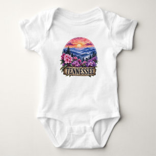 Tennessee State Floral Design T Shirt