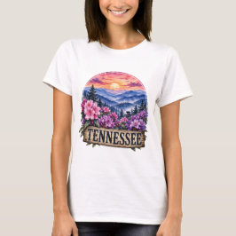 Tennessee State Floral PNG Design T Shirt
