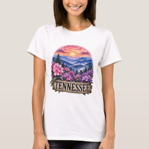 Tennessee State Floral PNG Design T Shirt