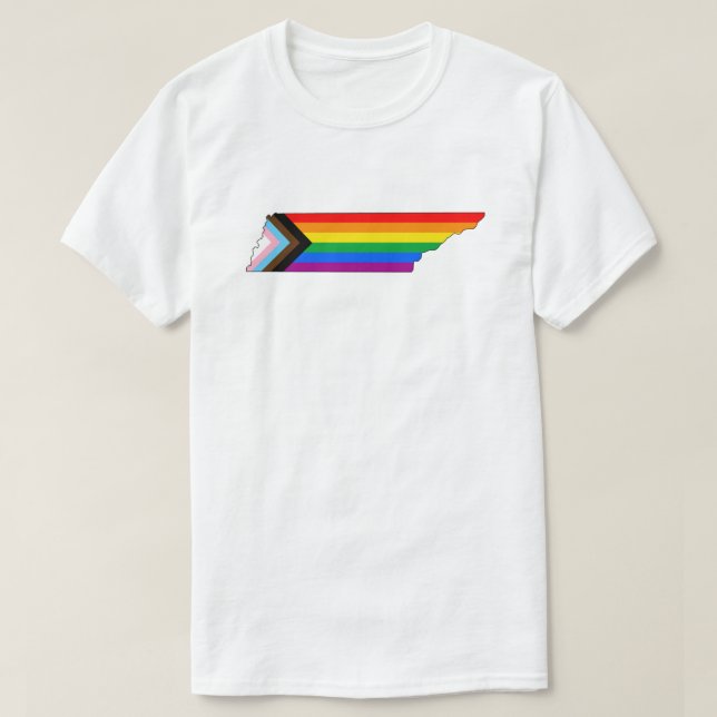 Tennessee State Pride HBTQ Progress Pride T Shirt (Design framsida)