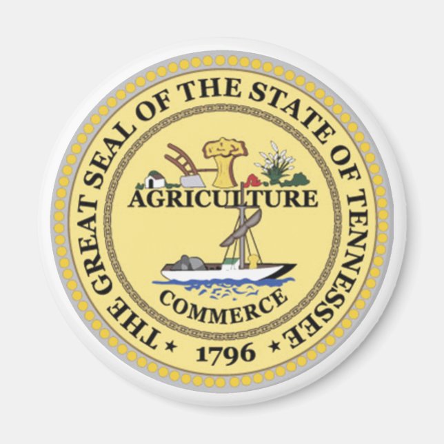 Tennessee State Seal Magnet (Framsidan)