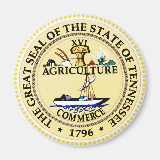 Tennessee State Seal Magnet (Framsidan)