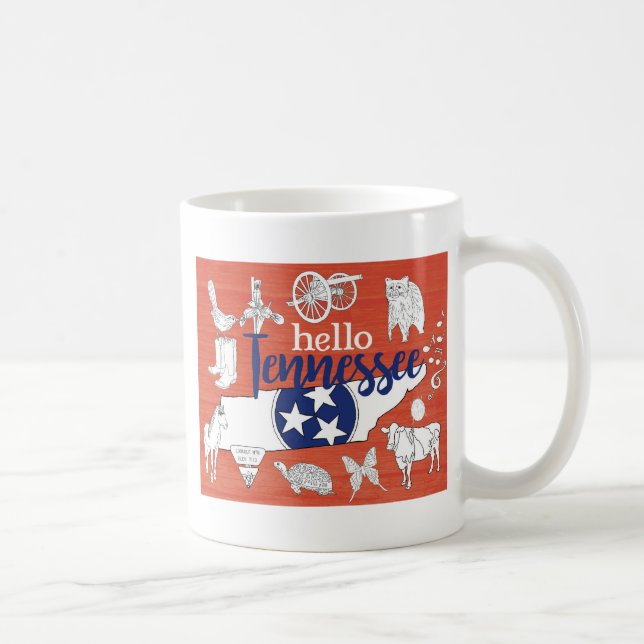 Tennessee State Symbols Volunteer State Bilder Kaffemugg (Höger)