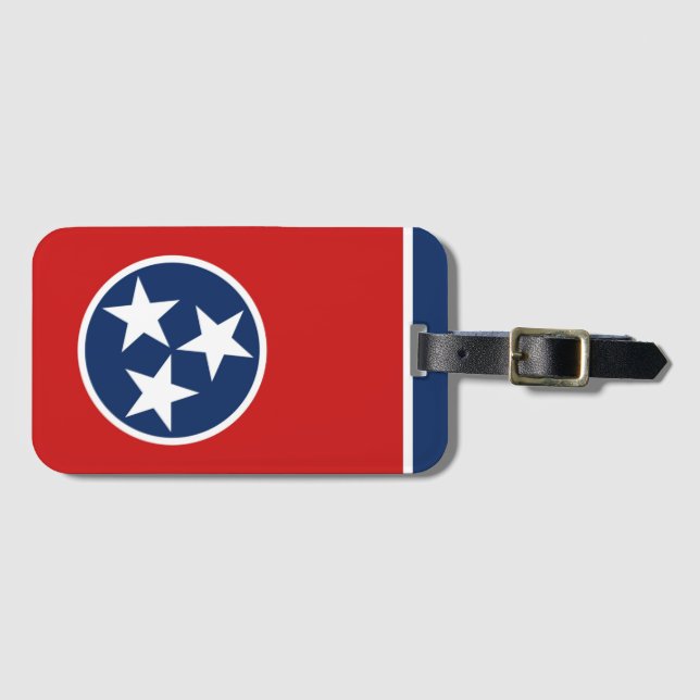 Tennessee statlig flagga bagagebricka (Framsida horisontal)