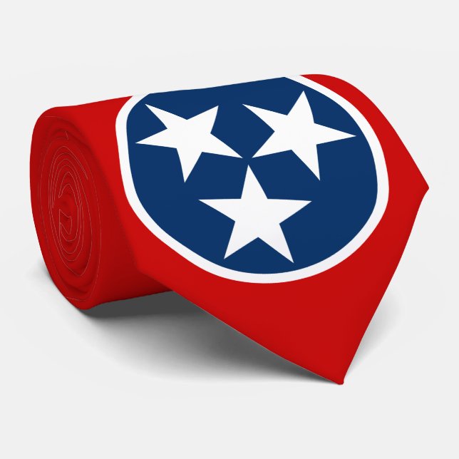 Tennessee Statlig flagga Blue White Stars Slips (Rullad)