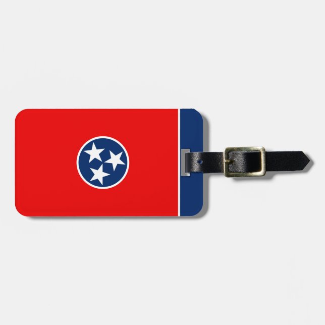 Tennessee Statlig flagga Design Bagagebricka (Horisontell Framsida)