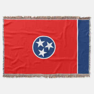 Tennessee Statlig flagga Design Decor Filt