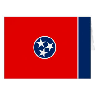 Tennessee Statlig flagga Design Hälsningskort