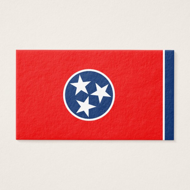 Tennessee Statlig flagga Design Visitkort (Framsidan)