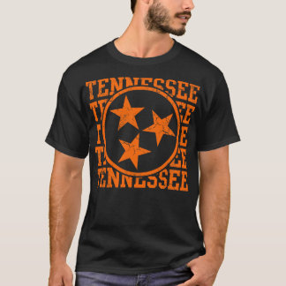 Tennessee Statlig flagga Distress Graphic T Shirt