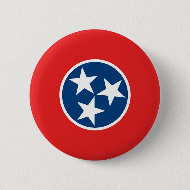 Tennessee statlig flagga knapp (Framsida)
