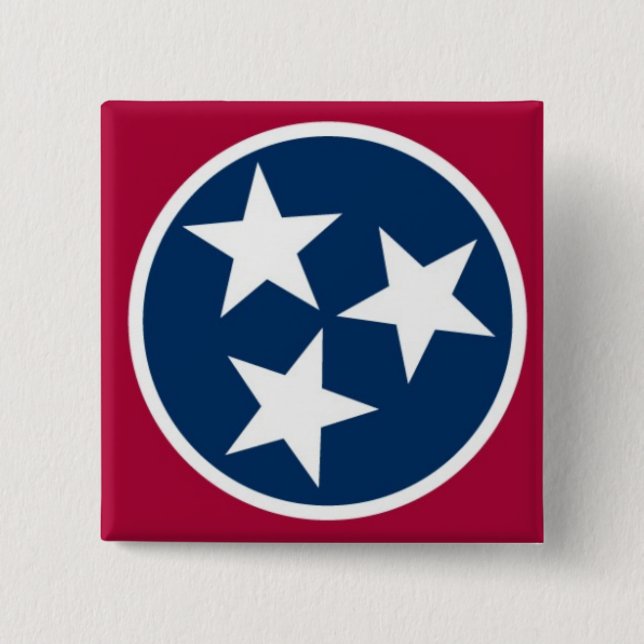 Tennessee statlig flagga knapp (Framsida)