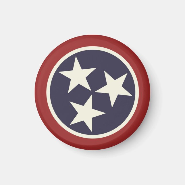 Tennessee statlig flagga magnet (Framsidan)