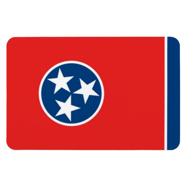 Tennessee Statlig flagga Magnet (Horisontell)