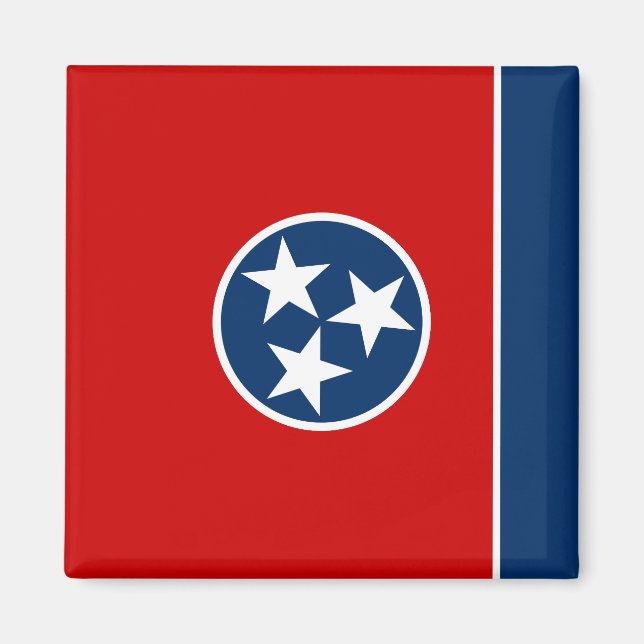 Tennessee Statlig flagga Magnet (Framsidan)