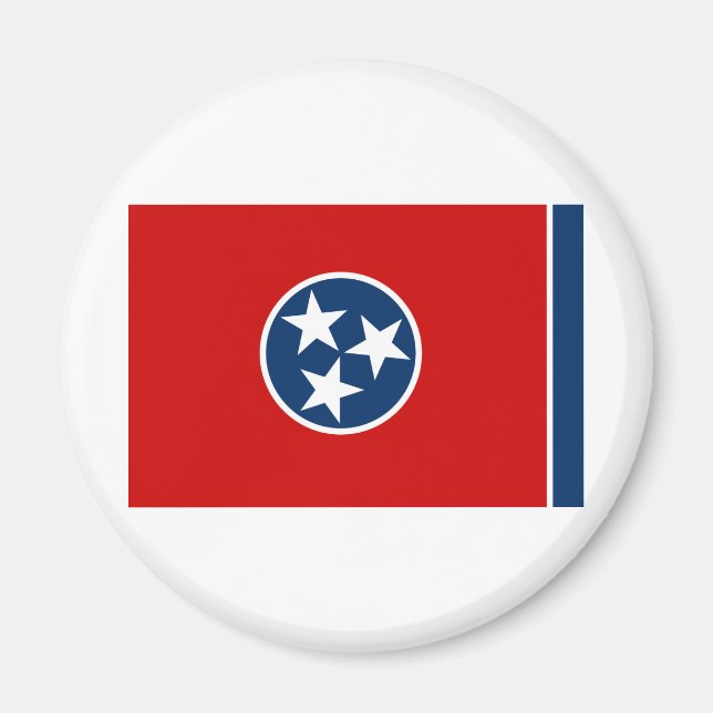Tennessee Statlig flagga Magnet (Framsidan)