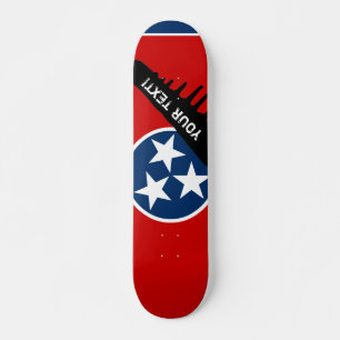 Tennessee statlig flagga mini skateboard bräda 18,5 cm