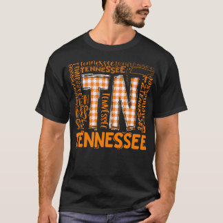 Tennessee Statlig flagga Orange Play Tn T Shirt