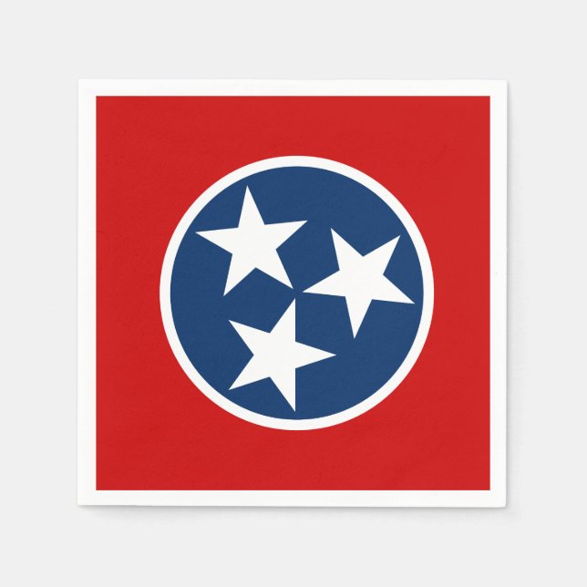 Tennessee Statlig flagga Pappersservett (Framsidan)