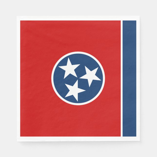 Tennessee Statlig flagga Pappersservett (Framsidan)