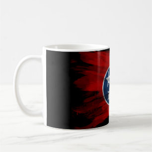 Tennessee statlig flagga penseldrag, Tennessee fla Kaffemugg
