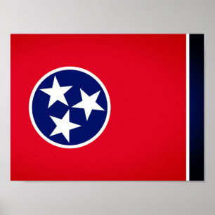 Tennessee statlig flagga poster