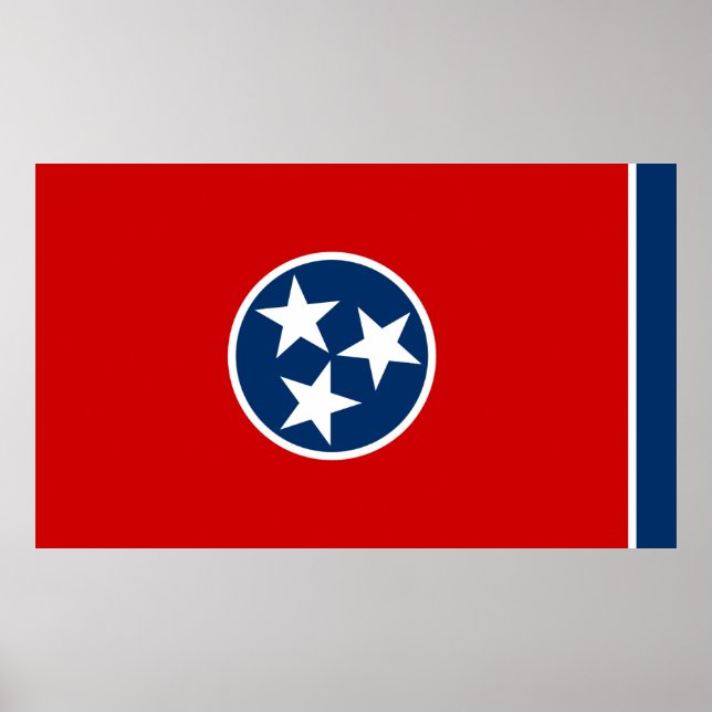 Tennessee statlig flagga poster (Framsidan)