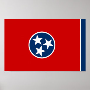 Tennessee Statlig flagga Poster