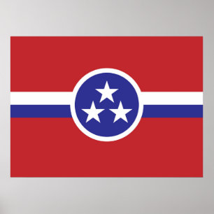 Tennessee Statlig flagga Poster